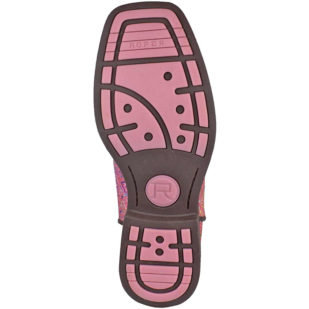 Roper Girls' Azteka Glitter Cowgirl Boots