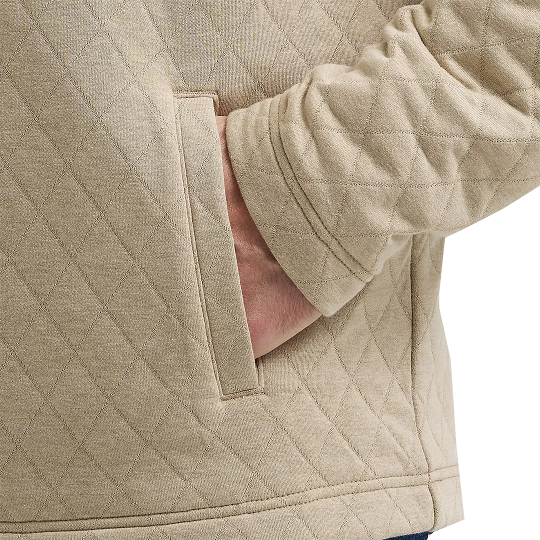 Wrangler Men's George Strait Quarter-Zip Quilted Pullover