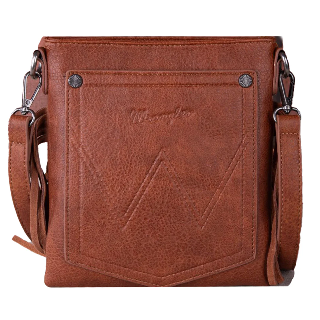 Wrangler Tooled Fringe Crossbody