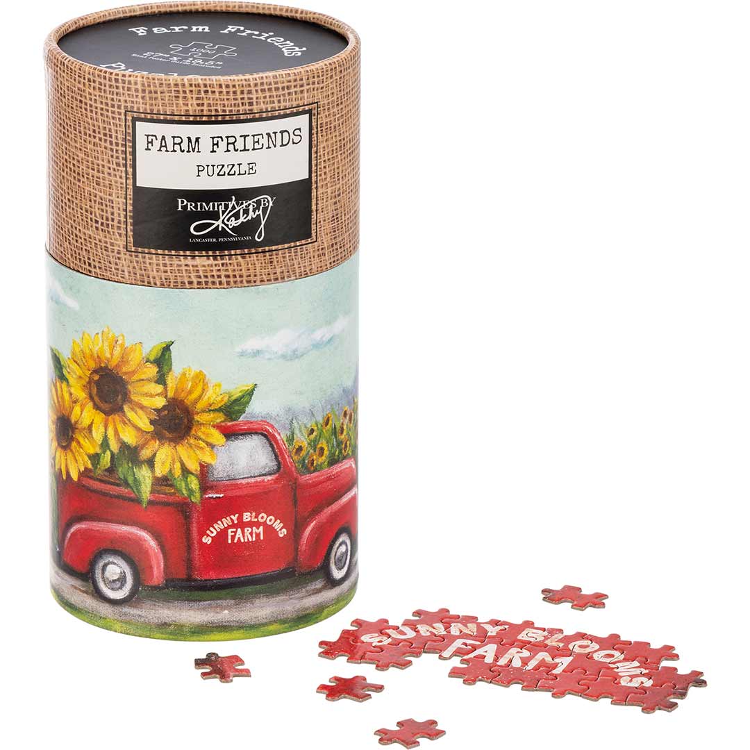 Primitives By Kathy Sunflowers Sunny Blooms Farm Puzzle