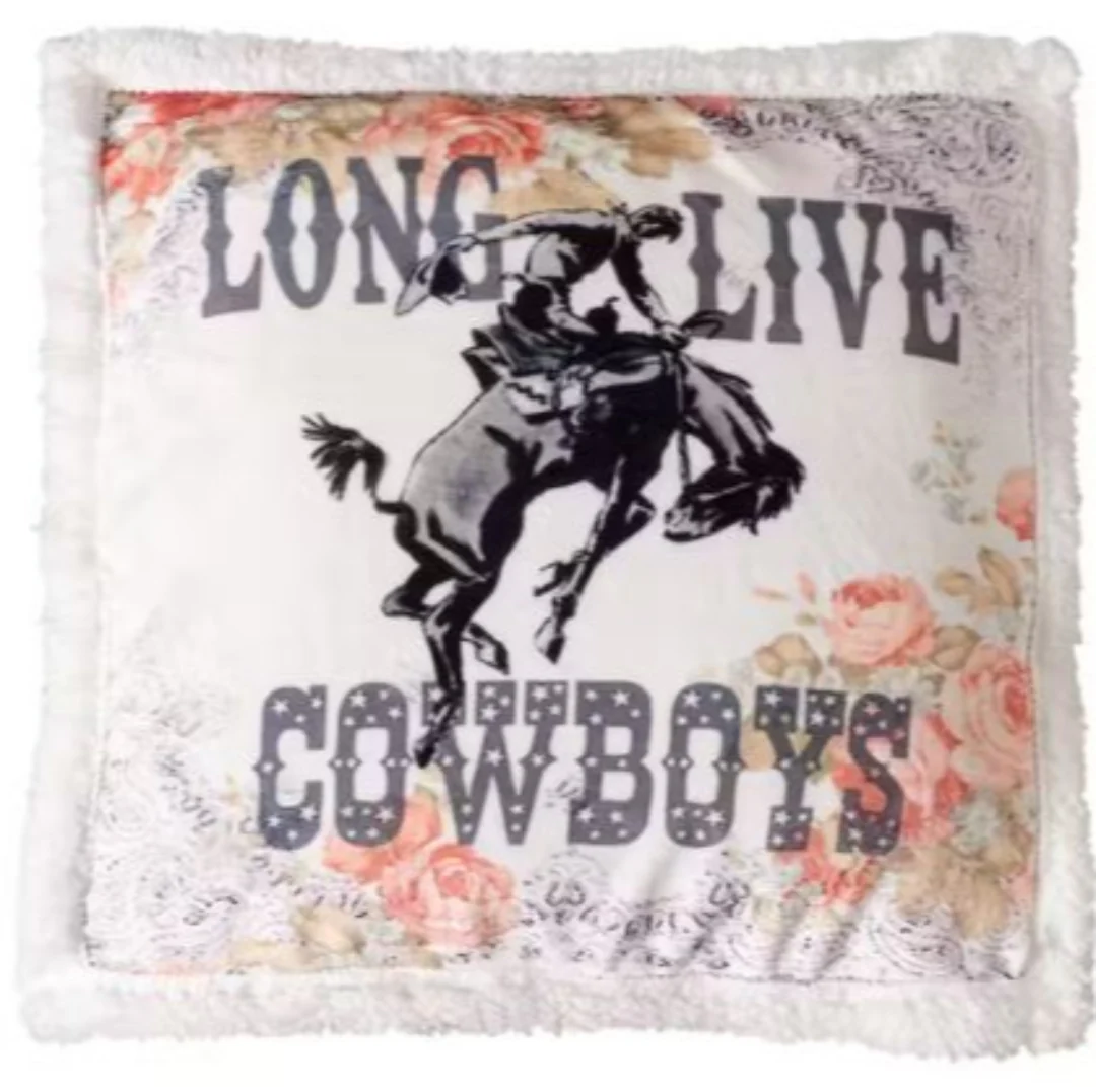 Hi End Accents Long Live Cowboys Pillow