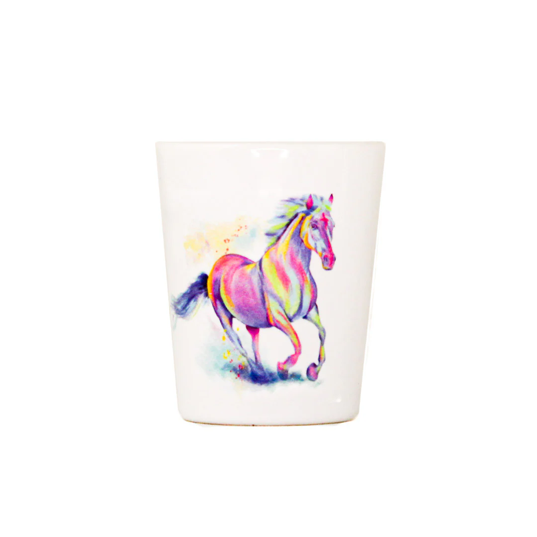 Calgary Stampede Painted Horse Shot Glass