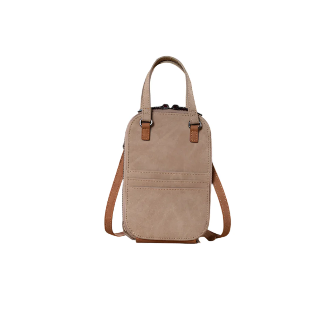 Wrangler Women's W Stitch Two Tone North South Mini Crossbody