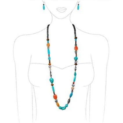 Wyo-Horse Natural Stones Beaded Jewelry Set