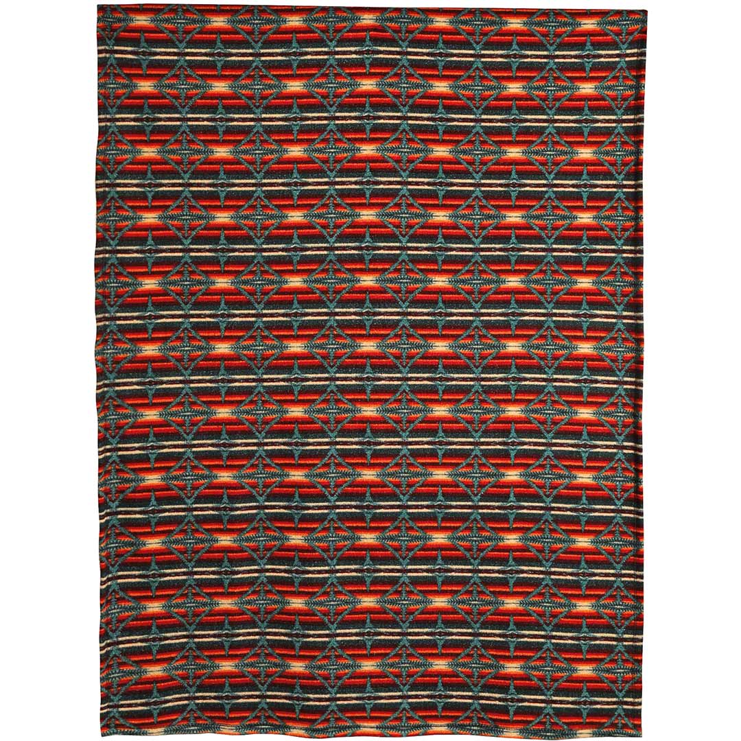 Rock & Roll Denim Aztec Berber Throw Blanket