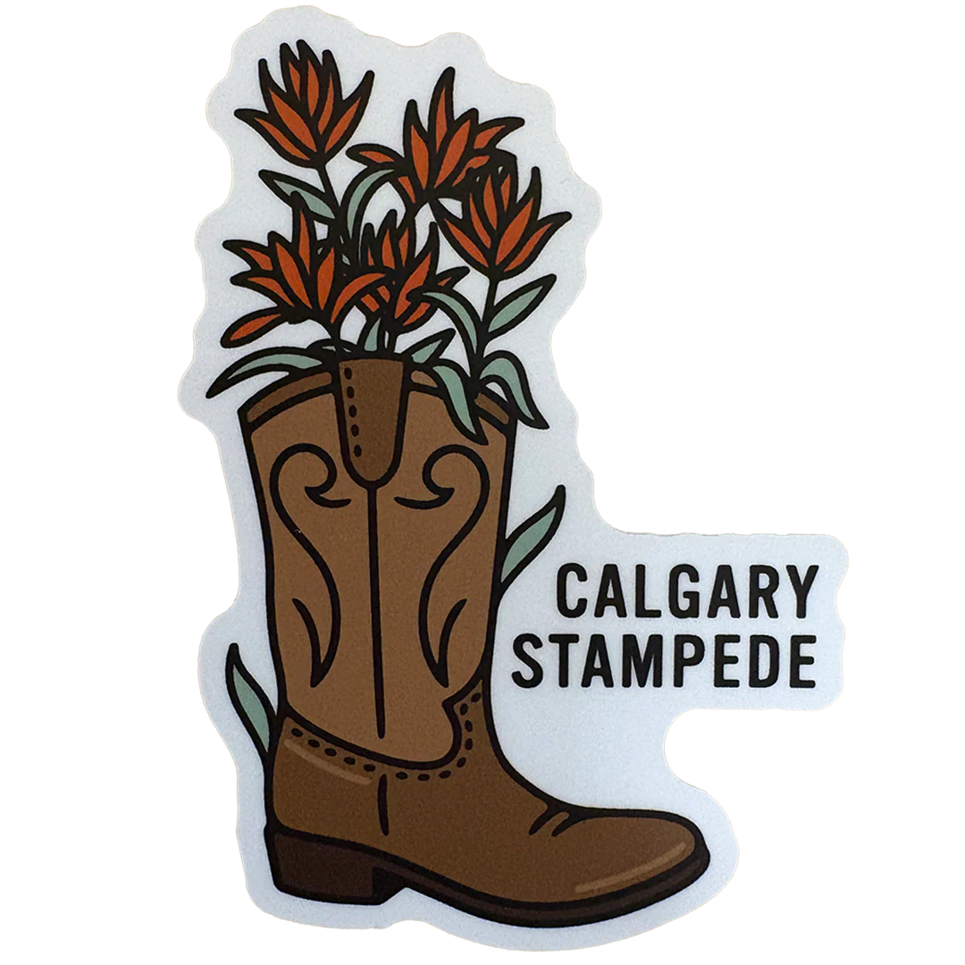 Calgary Stampede Cowboy Boots Sticker