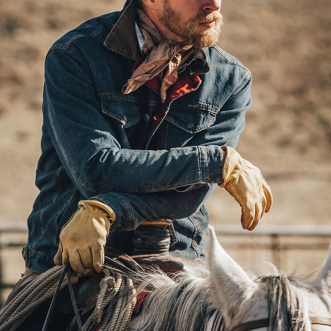 Wrangler Men's Blanket Lined Denim Jacket