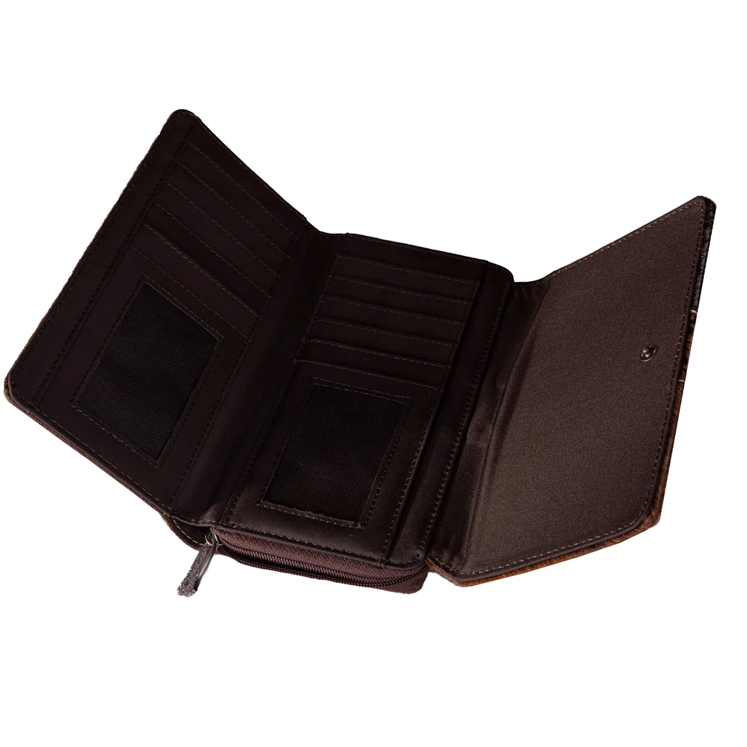 Montana West Women's Trinity Ranch Hair-On Cowhide Wallet