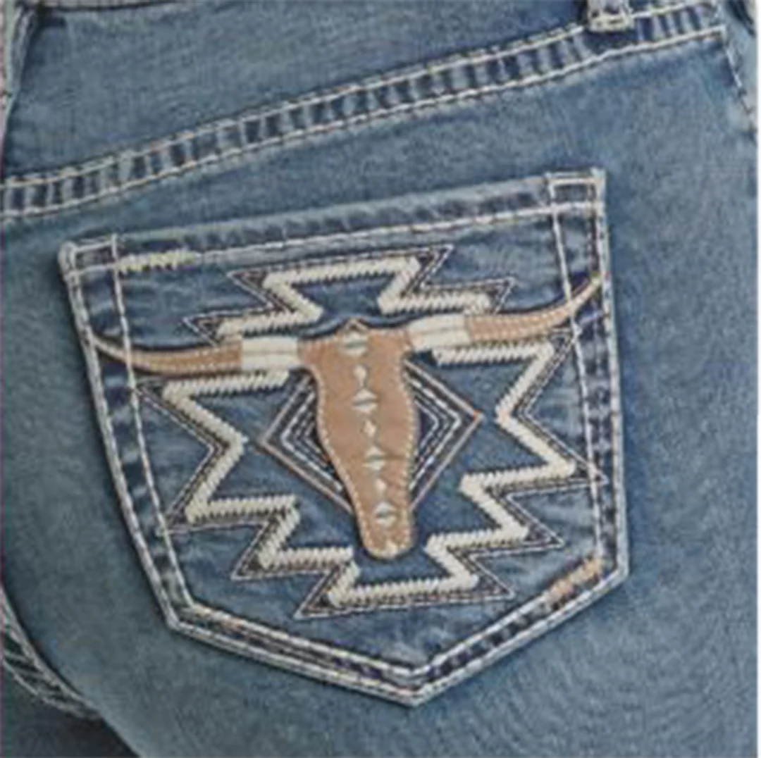 Rock & Roll Denim Women's Steer Head Bootcut Jeans