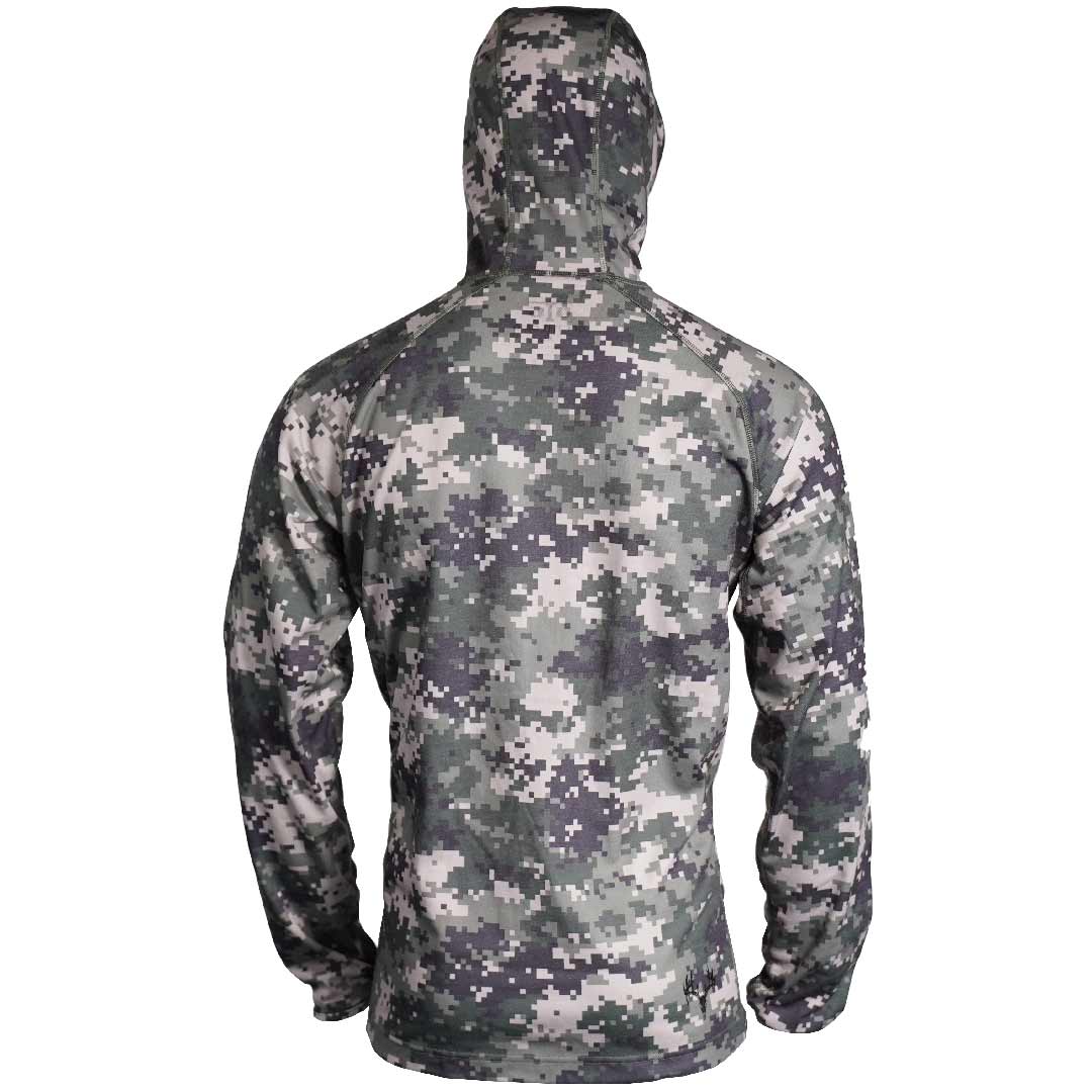 Off The Grid Men's Merino Mid Layer 1/4 Zip Hoodie