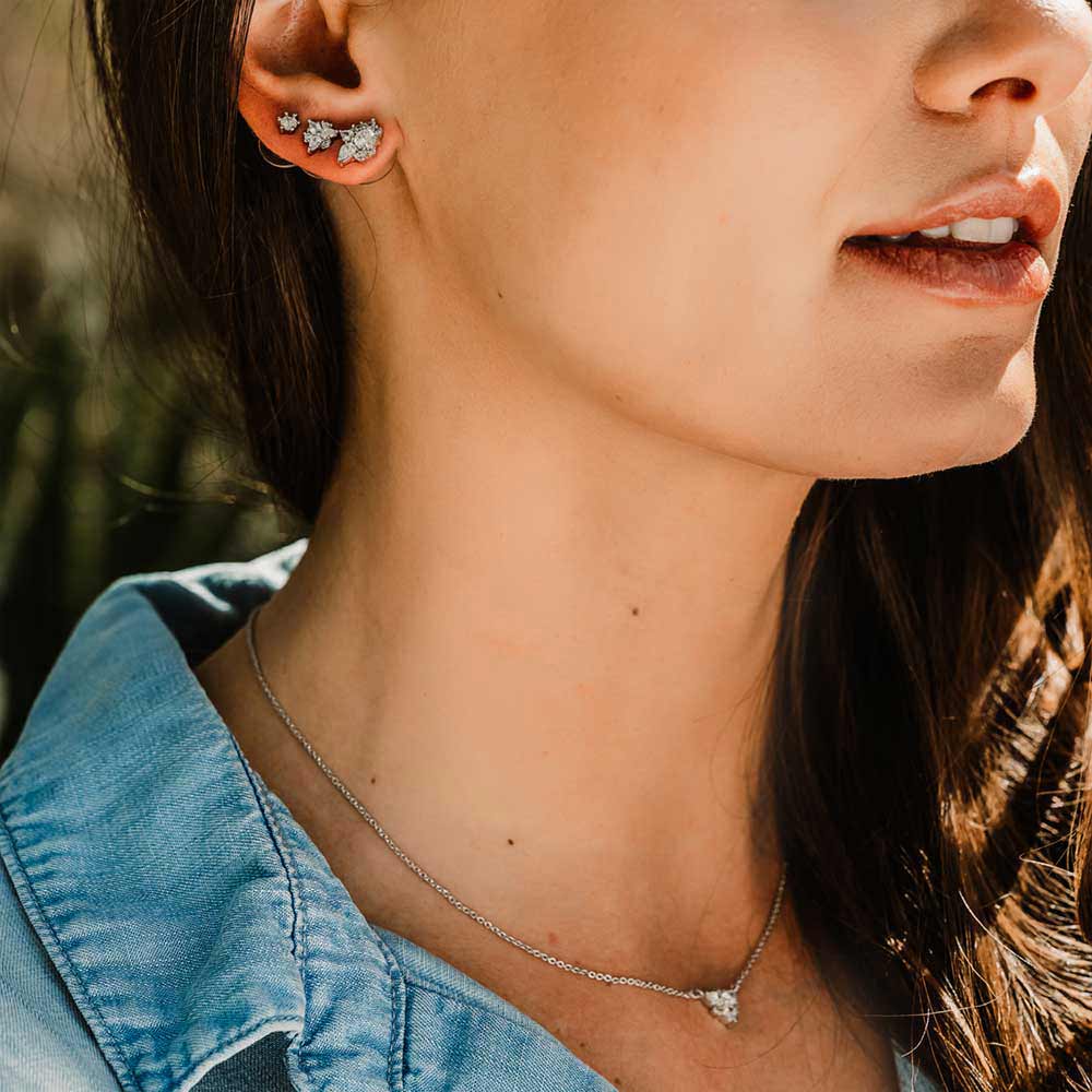 Montana Silversmiths Triple Play Crystal Post Earring Set