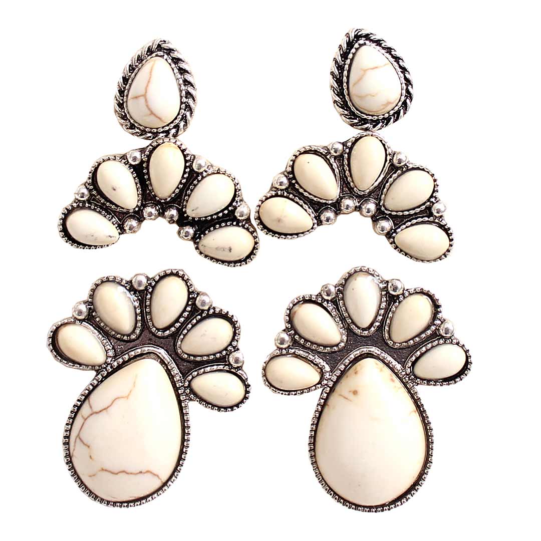 Wyo-Horse Large Traditional Stud Earrings - Set of 3