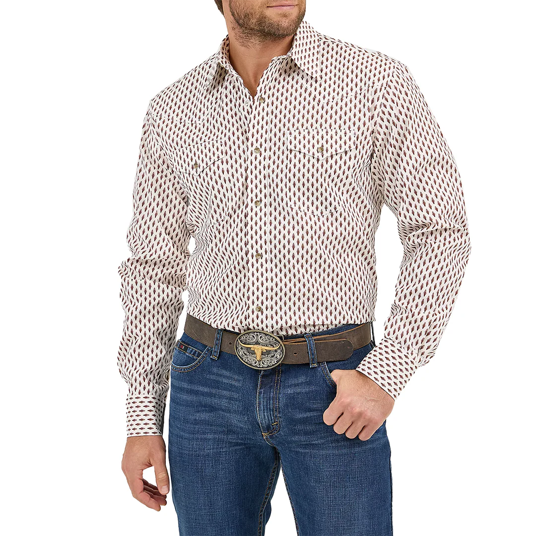 Wrangler Men's 20X Competition Advanced Comfort Long Sleeve Snap Shirt