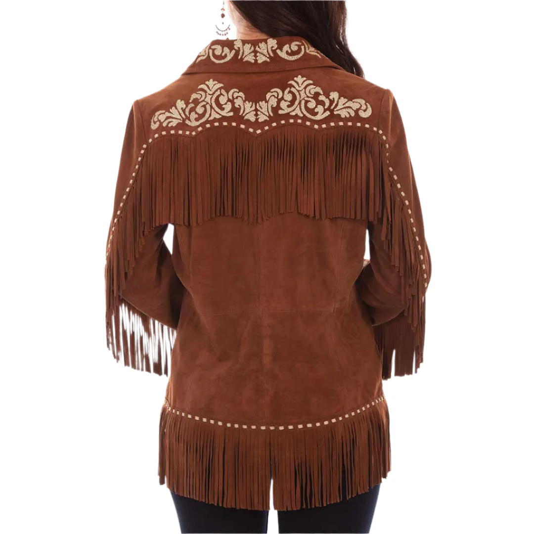 Scully Women's Fringe Embroidered Suede Jacket