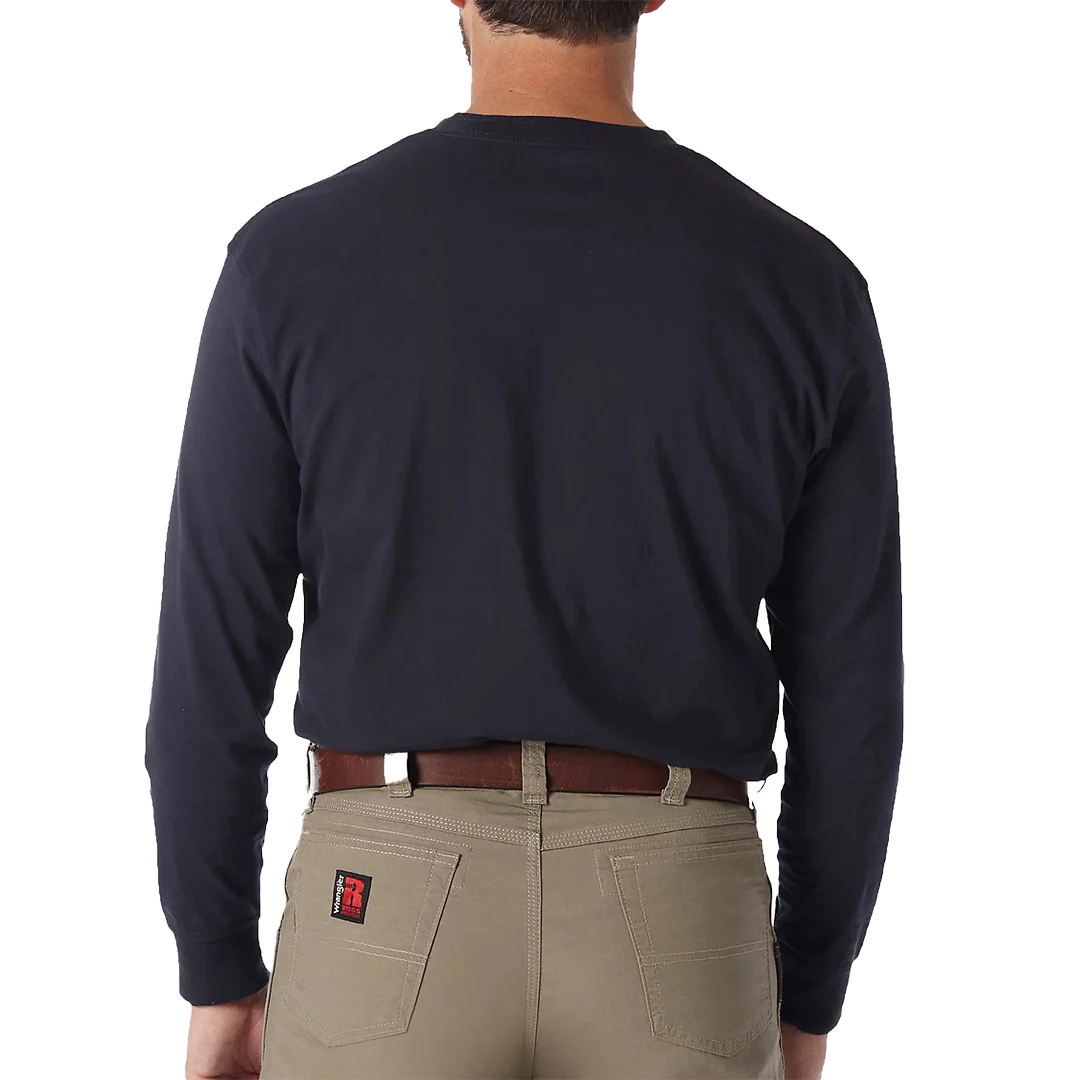 Wrangler RIGGS Workwear Men's Long Sleeve Solid Henley