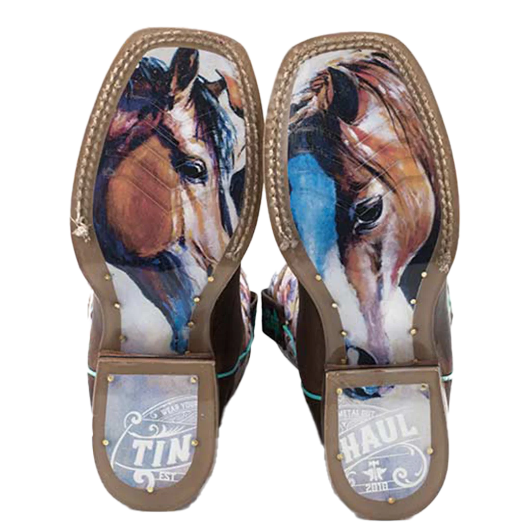 Tin Haul Girls' Best Friend Sole Cowgirl Boots