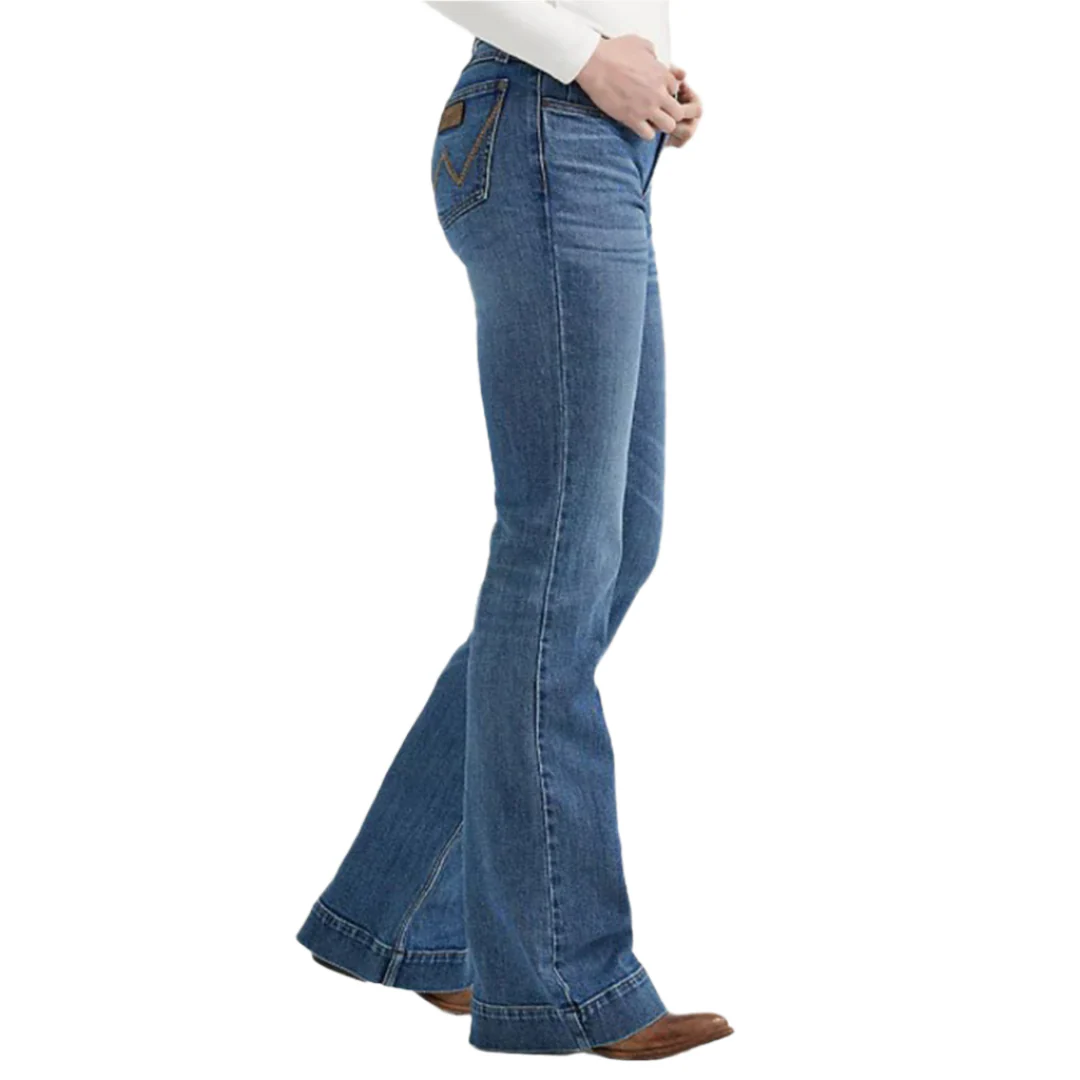 Wrangler Women's Retro Mae Wide Leg Trouser Jeans