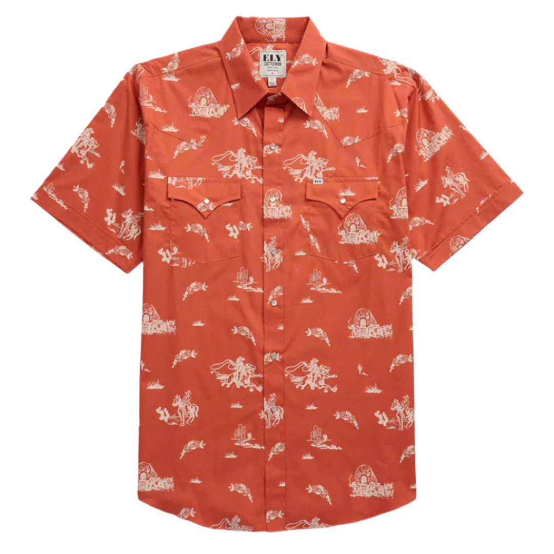 Ely Cattleman Men's Cowboy Short Sleeve Snap Shirt