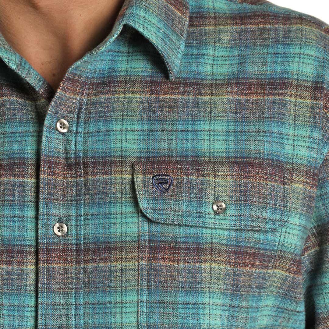 Rock & Roll Cowboy Men's Brushed Twill Plaid Button-Down Shirt