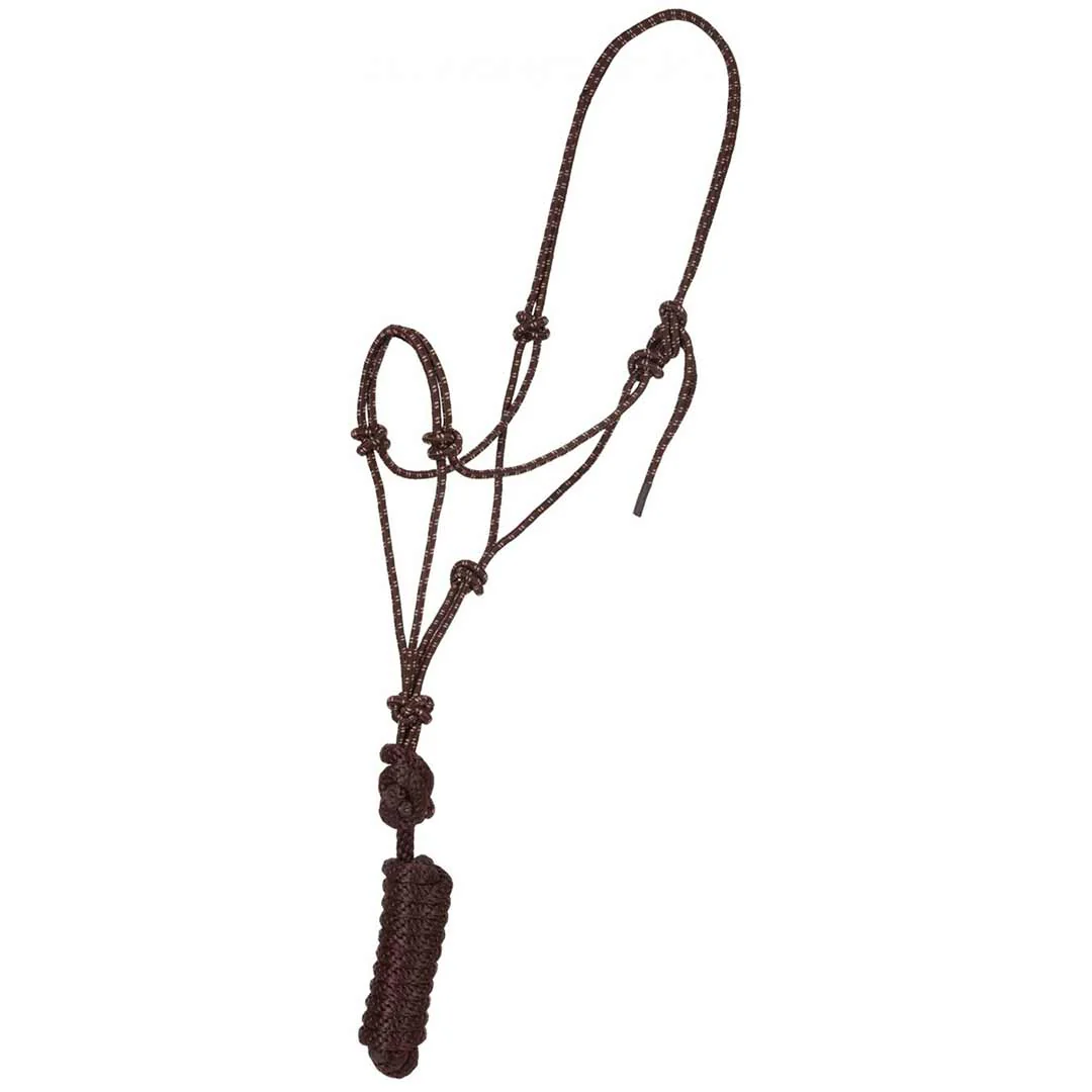 Mustang Economy Mountain Rope Halter with Lead
