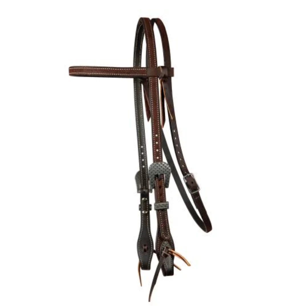Professional's Choice Chocolate Roughout Browband Headstall