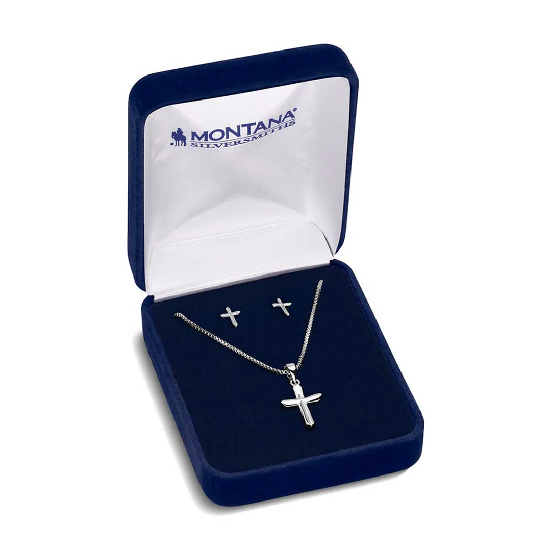 Montana Silversmiths True Belief Cross Jewelry Set