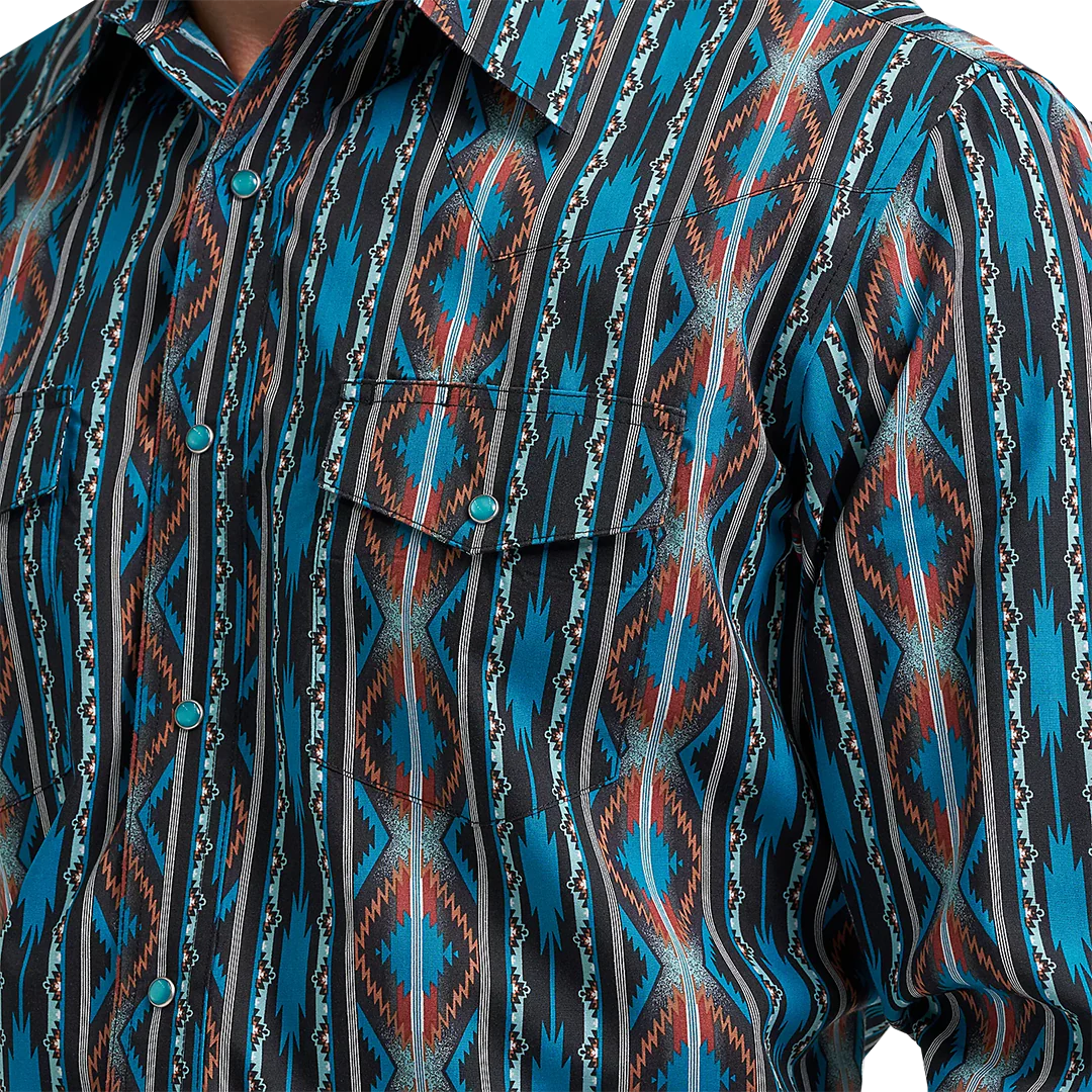 Wrangler Men's Checotah Long Sleeve Snap Shirt