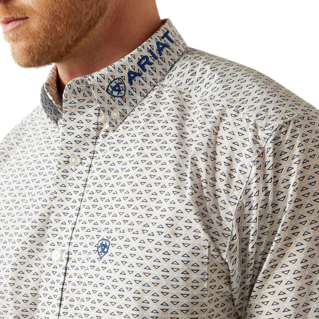Ariat Men's Team Geometric Logo Classic Fit Button-Down Shirt