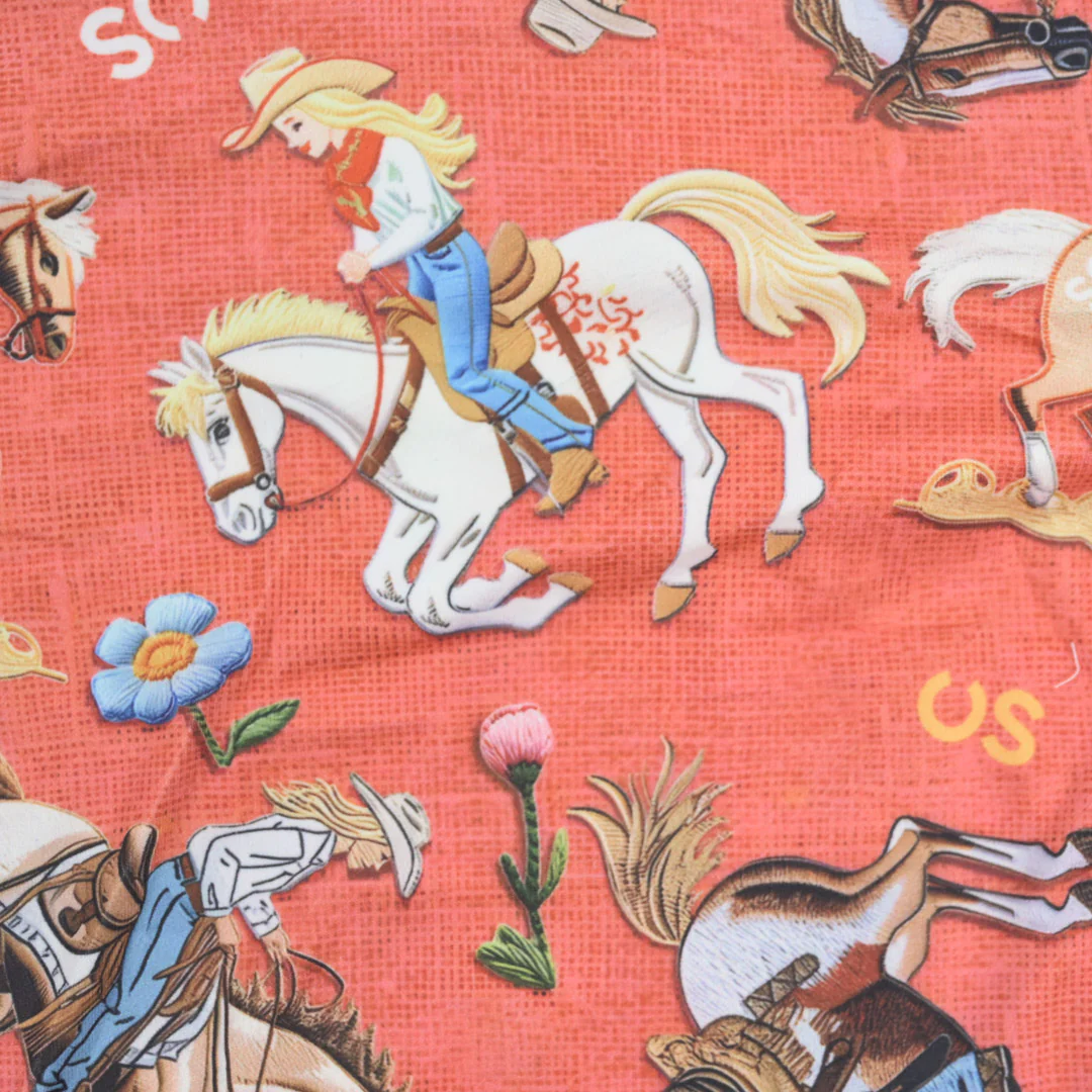 Shea Baby Toddler Girls' Calgary Stampede Long Sleeve Fringe Top