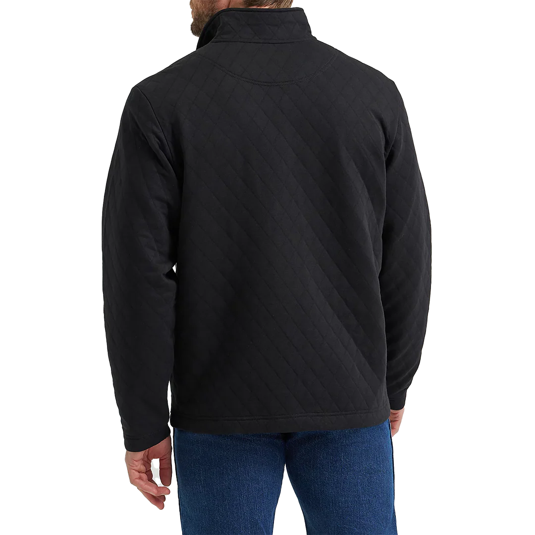 Wrangler Men's George Strait Quarter-Zip Quilted Pullover