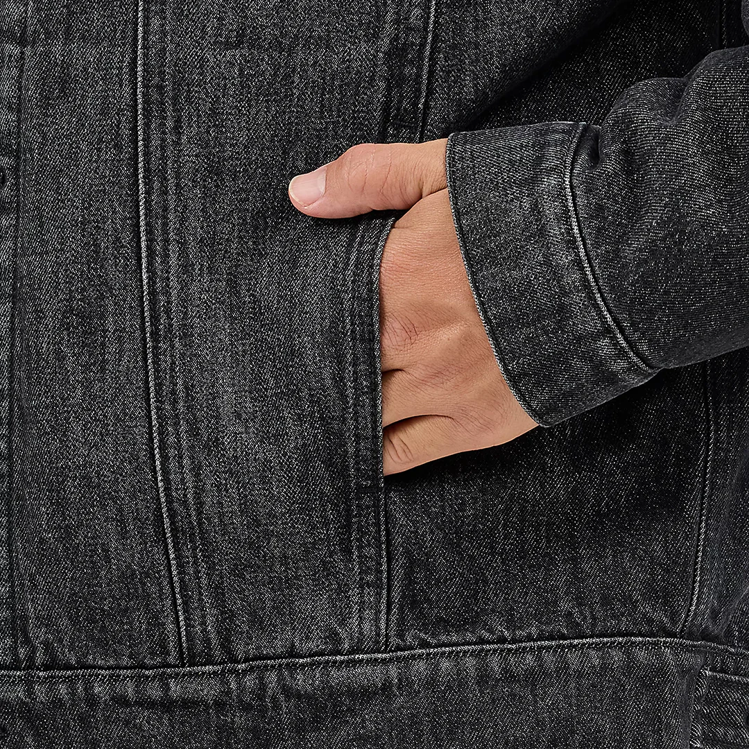 Wrangler Men's Flannel Lined Western Denim Jacket