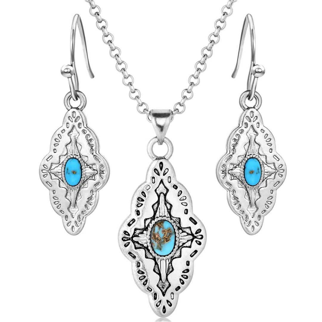 Montana Silversmiths Women's Skies Turquoise Jewelry Set