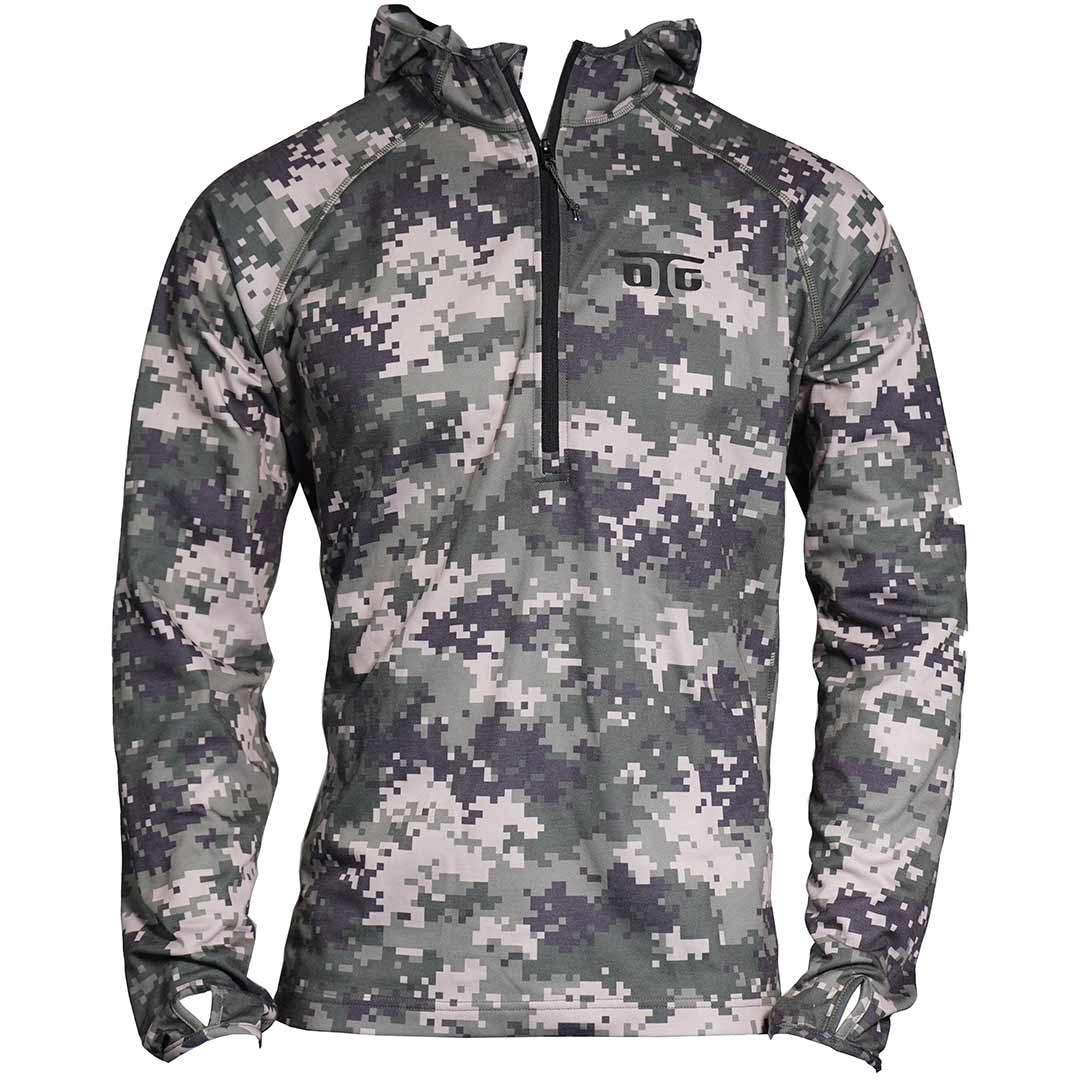 Off The Grid Men's Merino Mid Layer 1/4 Zip Hoodie