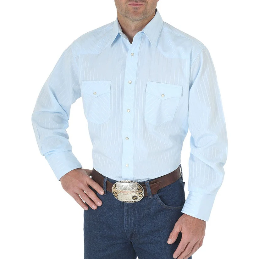 Wrangler Men's Sport Western Tonal Stripe Shirt