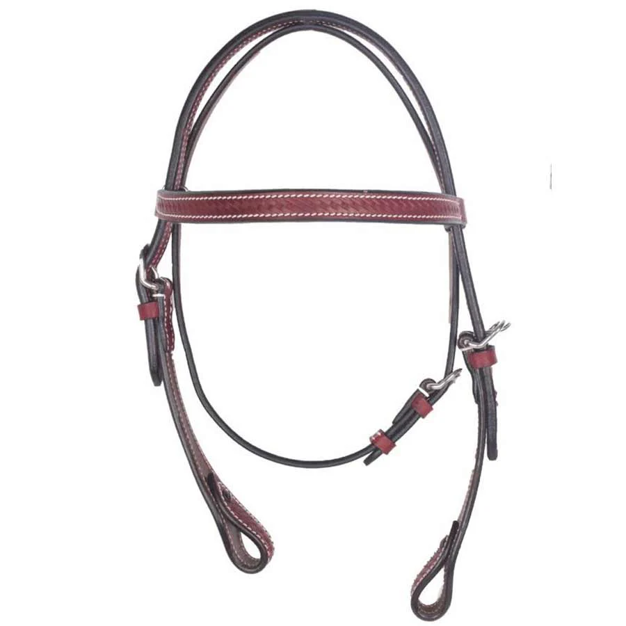 True North Trading Pony Basketweave Brow Band Headstall