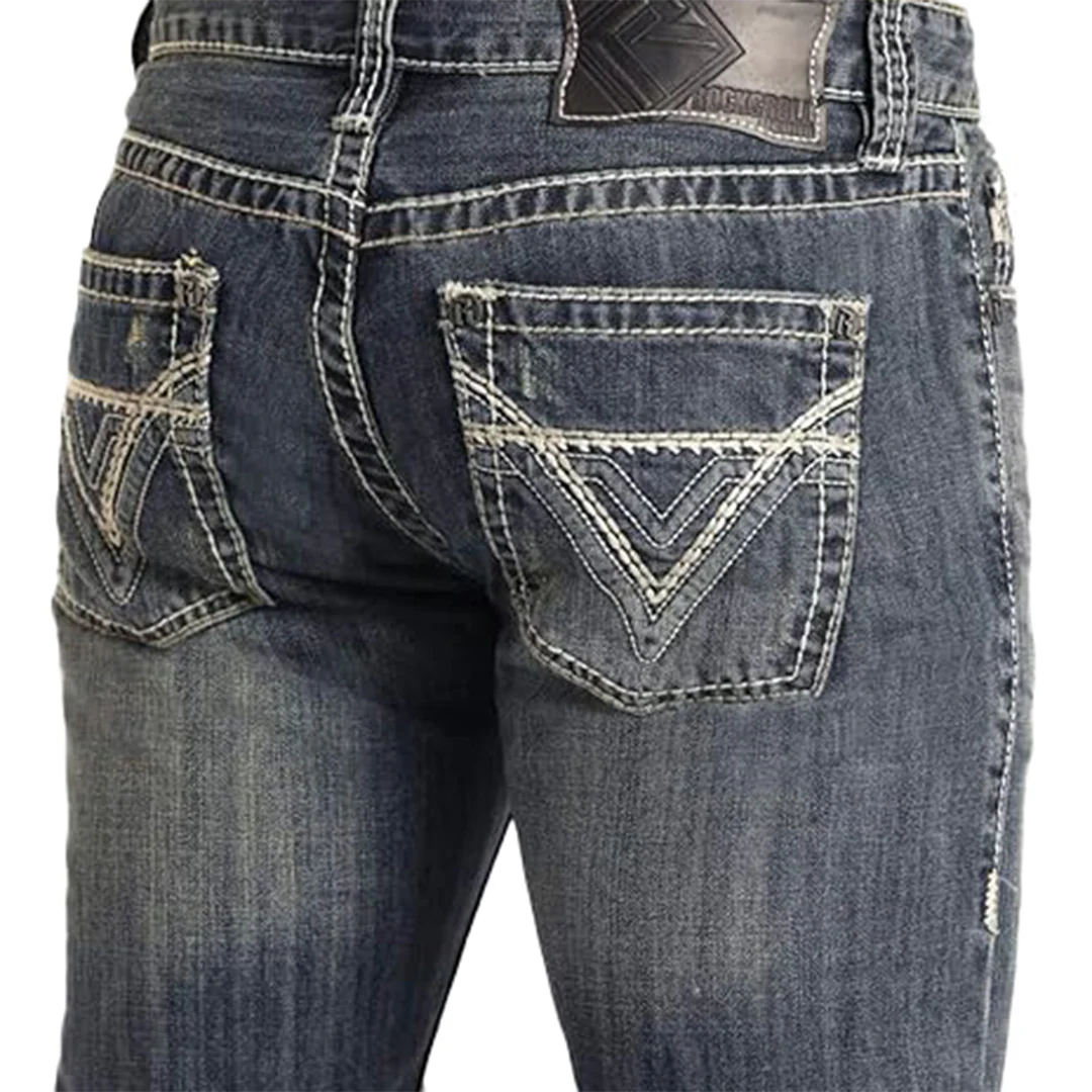 Rock & Roll Denim Men's Pistol Bootcut Jeans