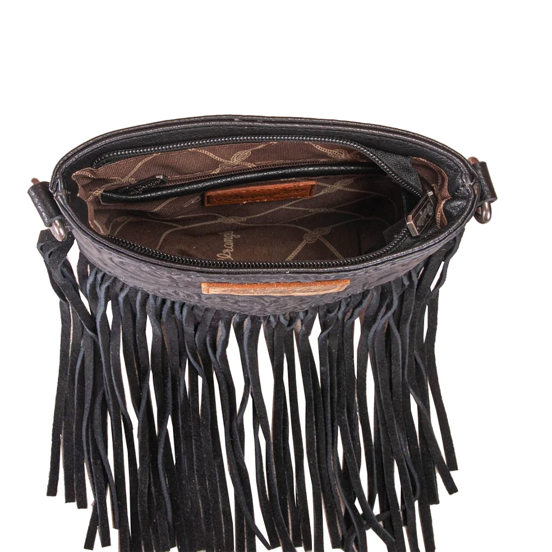 Wrangler Tooled Fringe Crossbody