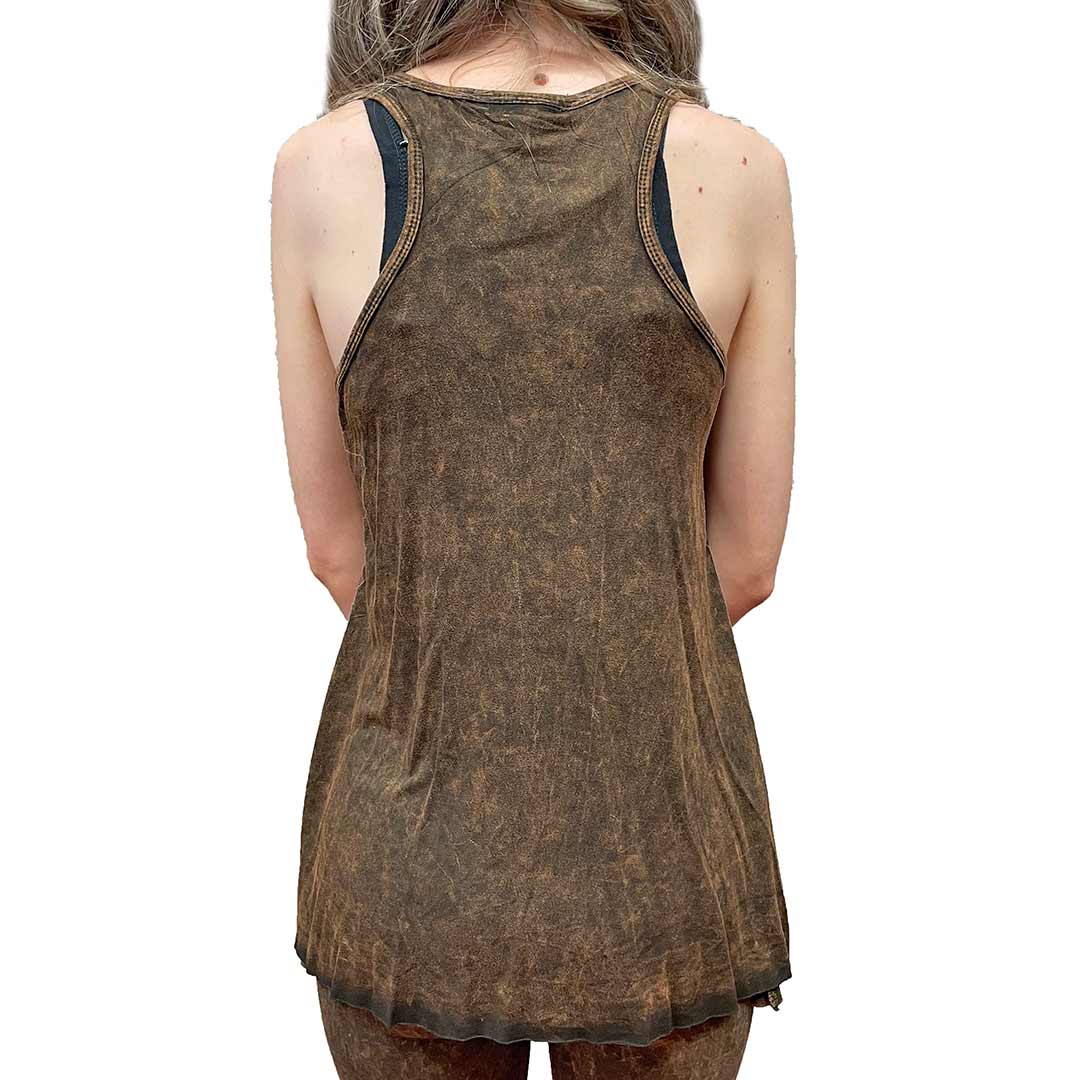 Pat Dahnke Women's Distressed Tiered Tunic Top