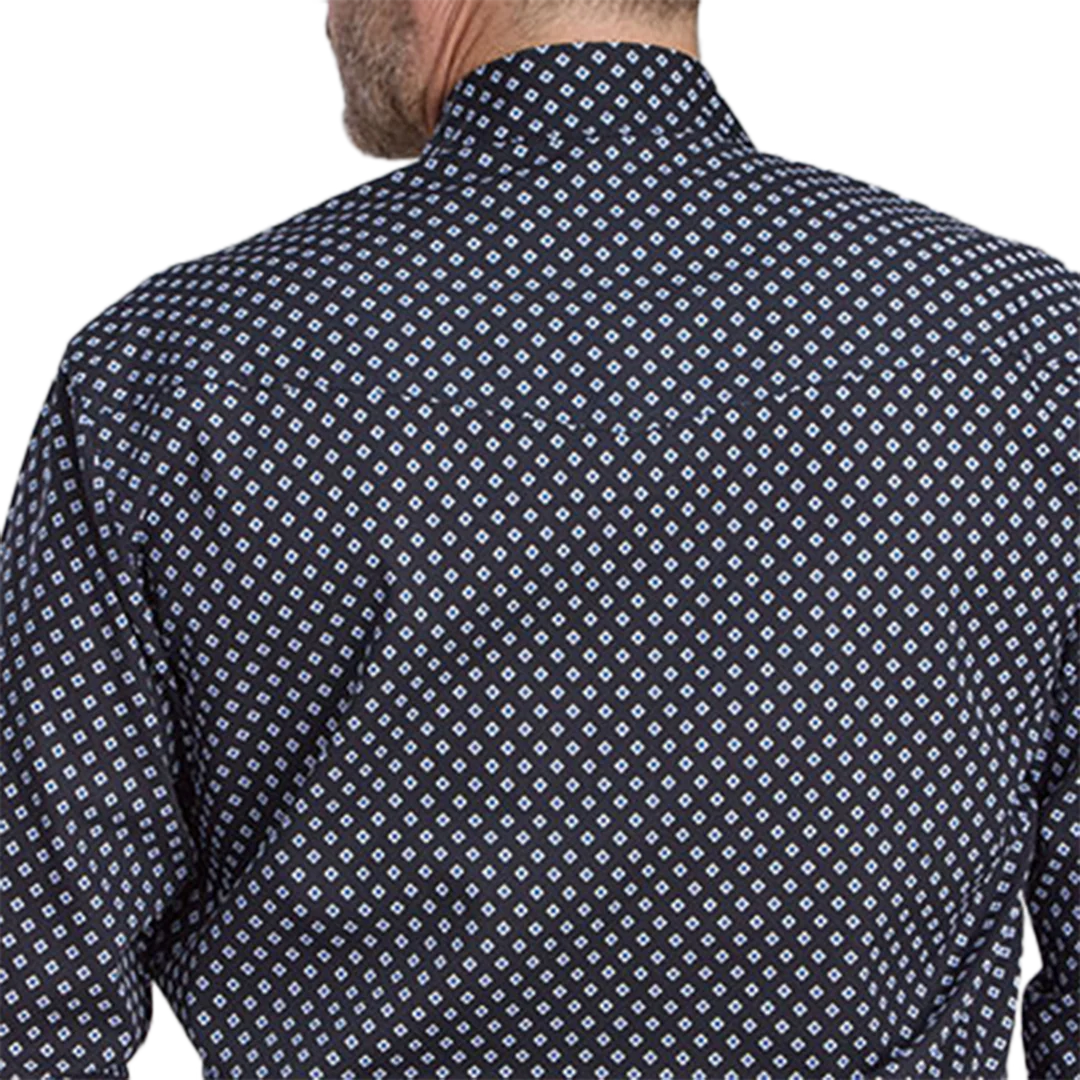 Roper Men's Amarillo Collection Allover Print Long Sleeve Snap Shirt