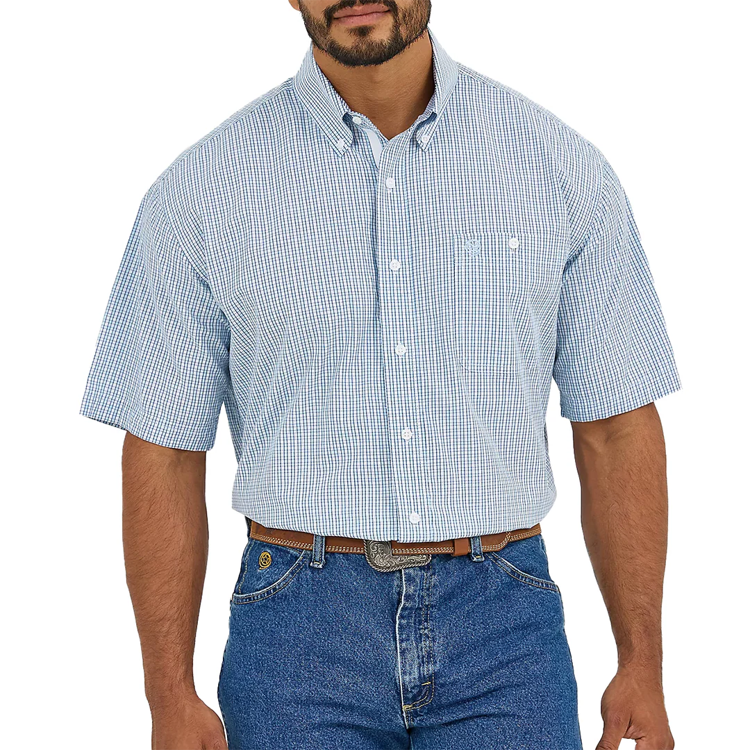Wrangler Men's George Strait Short Sleeve Button Shirt