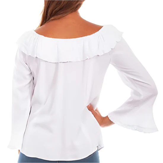 Scully Women's Off Shoulder Button-Down Blouse