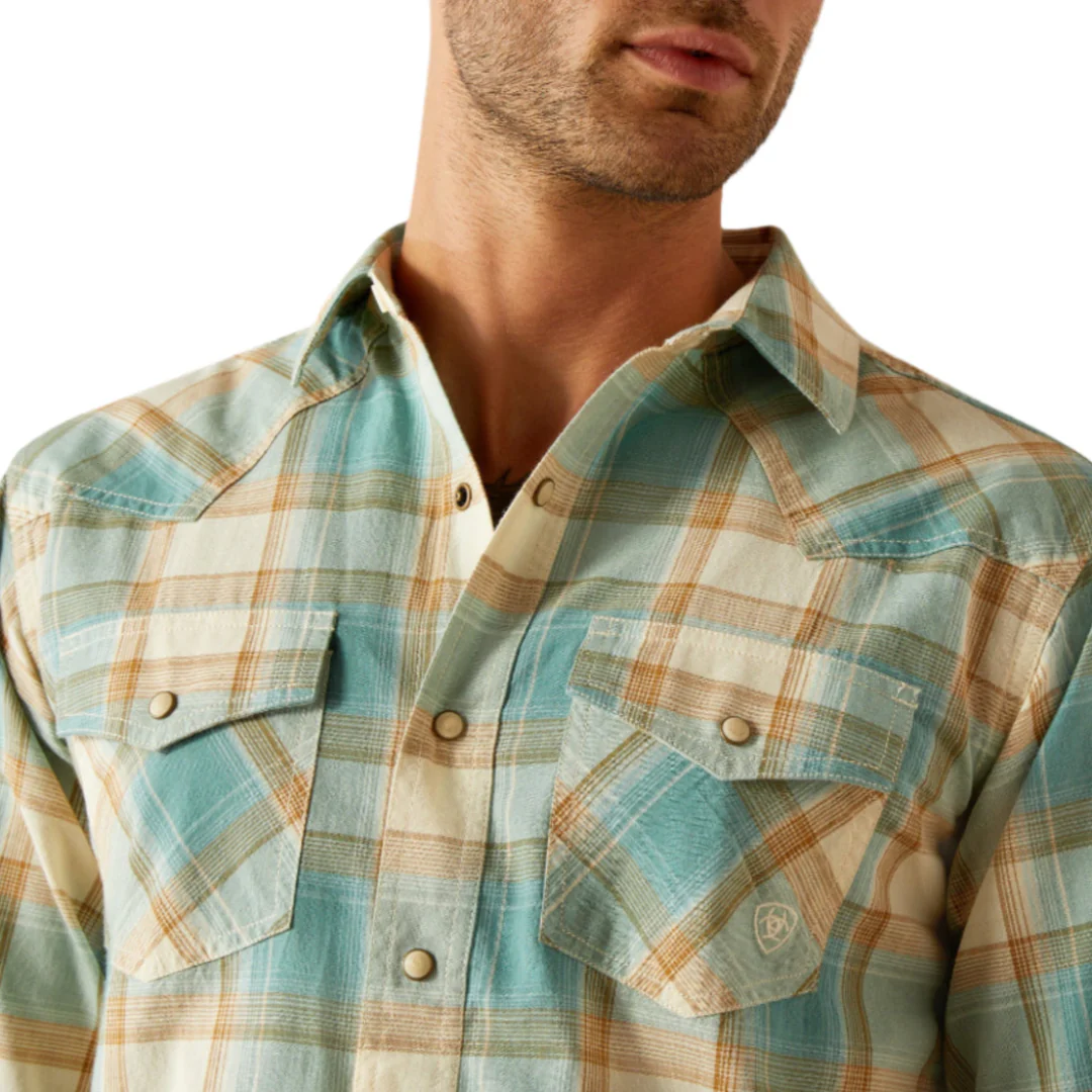 Ariat Men's Retro Plaid Long Sleeve Button Shirt