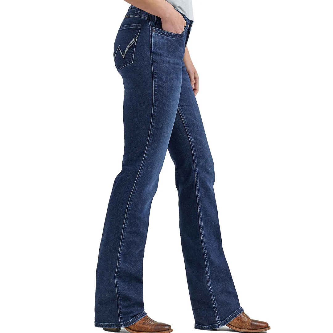 Wrangler Women's Ultimate Riding Q-Baby Maggie Mid-Rise Bootcut Jeans