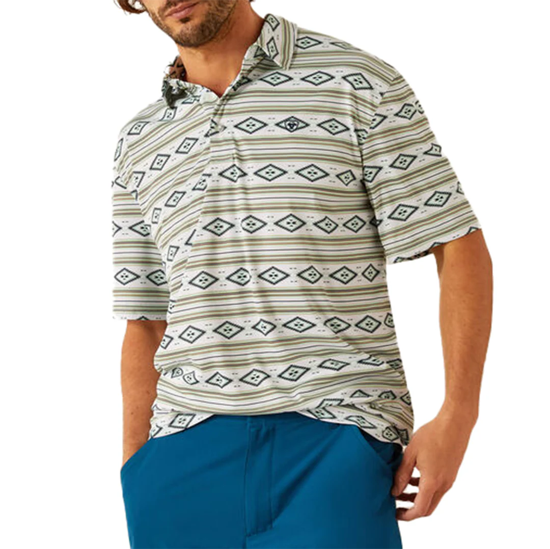 Ariat Men's All Over Print Polo
