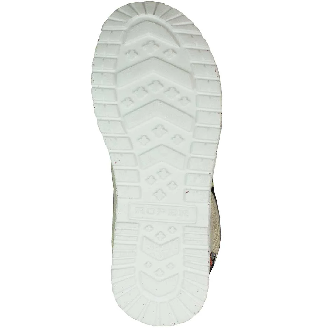 Roper Women's Aztec Accent Canvas Slip-On Shoes