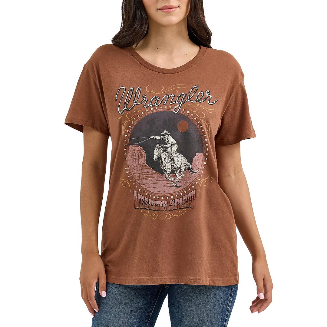 Wrangler Women's Western Graphic Boyfriend T-shirt