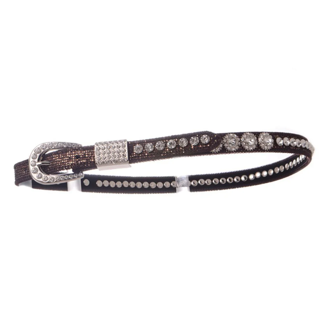 Kamberly Girls' Bling Rhinestone Studded Belt