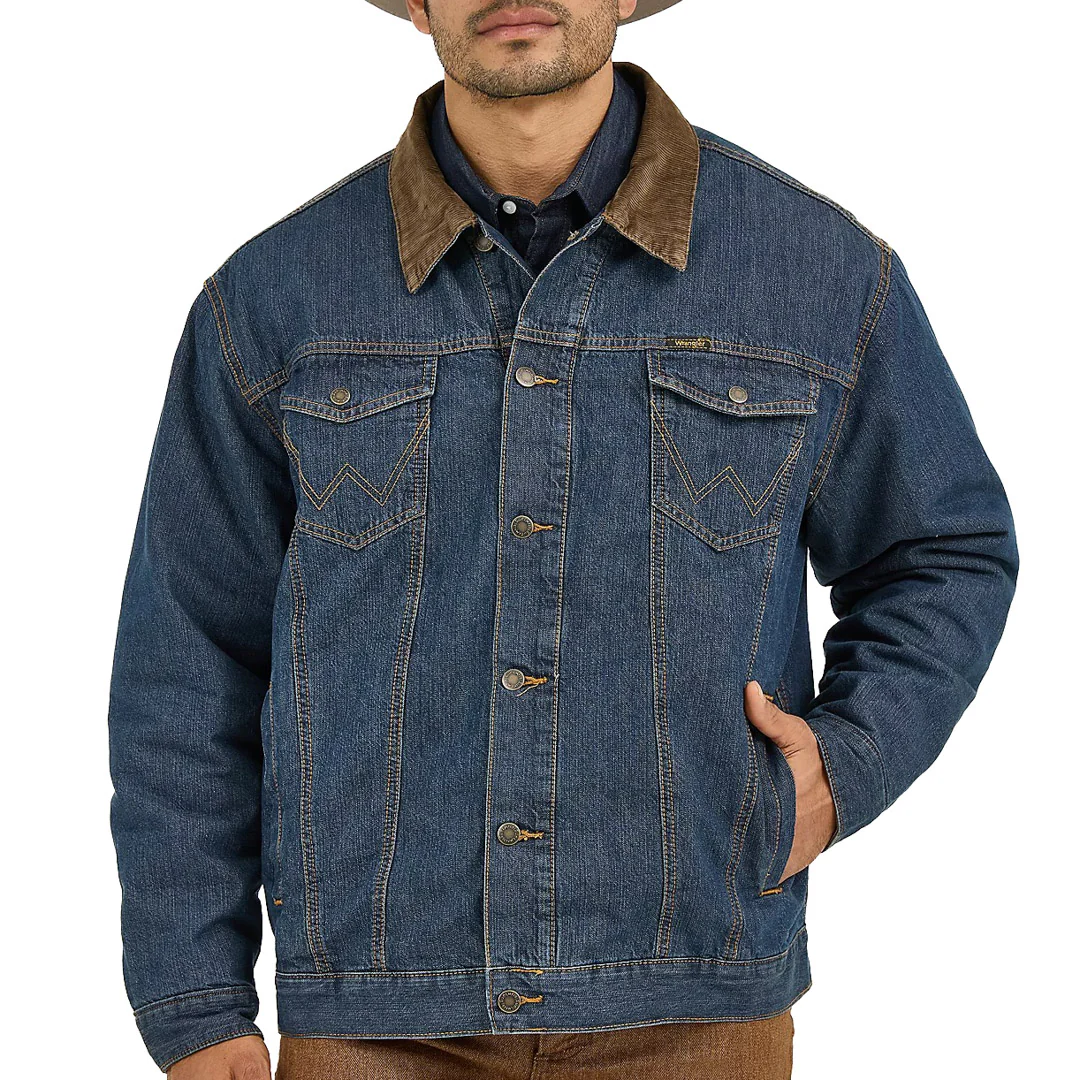 Wrangler Men's Blanket Lined Denim Jacket