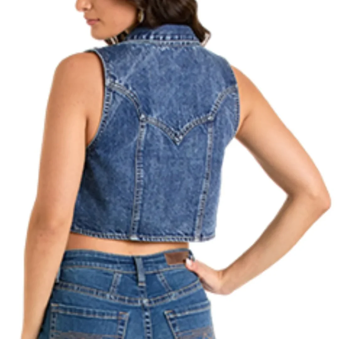 Rock & Roll Denim Women's Fringe Tank Top