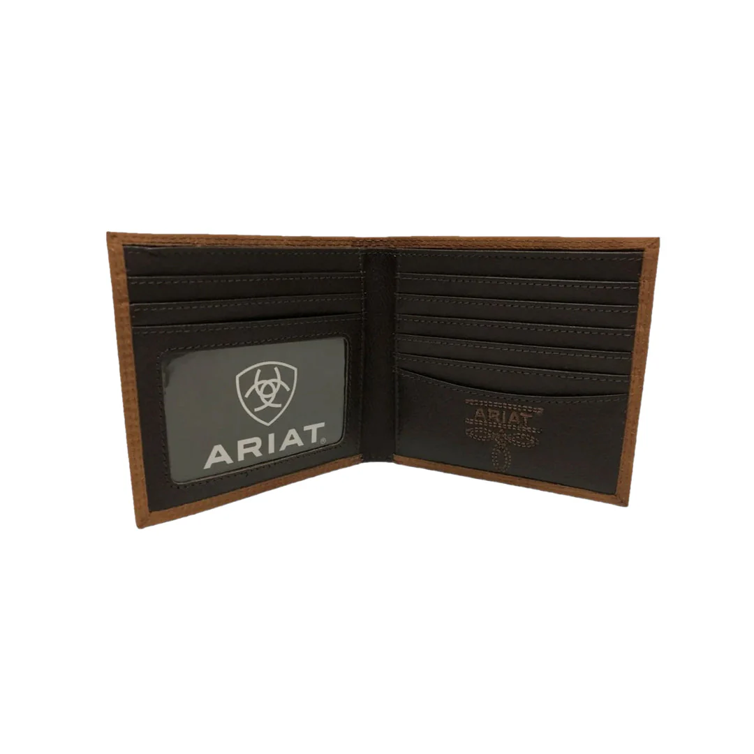 Ariat Men's Embossed Logo Bifold Wallet